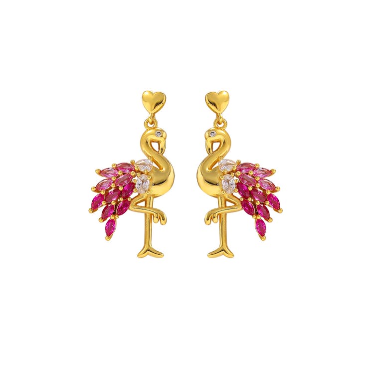 Hultquist Copenhagen Pink Flamingo Earrings — Örhängen